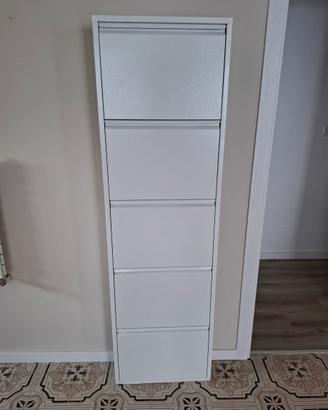 Scarpiera slim in acciaio  smaltato