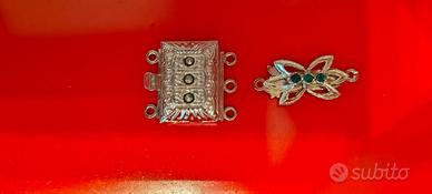 Chiusure per collane/bracciali in argento 800