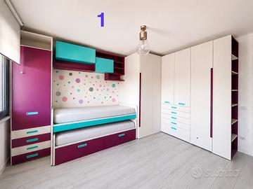 Cameretta moretti compact completa