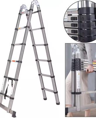 Scala telescopica pieghevole con stabilizzatore