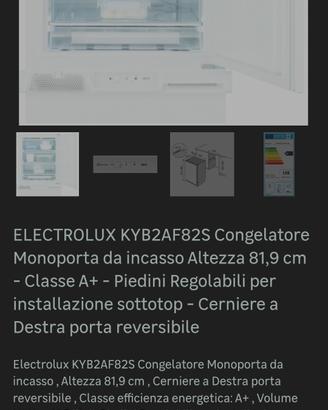 congelatore da incasso nuovo ELECTROLUX.