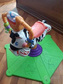 Zebra saltella e gira fisher price