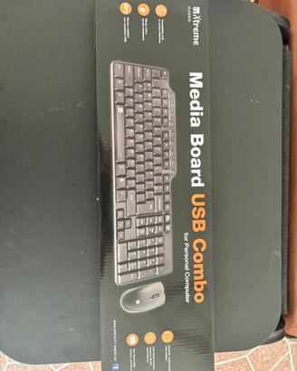 Tastiera e Mouse USB Xtreme Media Board Nuovi