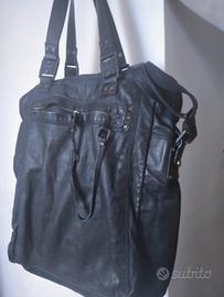 borsa il pelle nera Diesel originale 