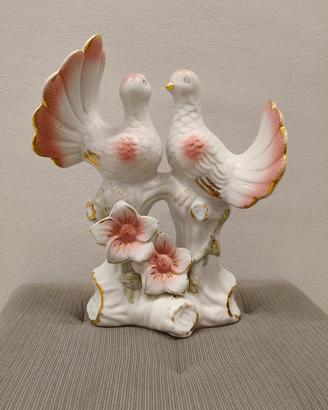 🪽 Statuetta colombe floreale vintage 🪽