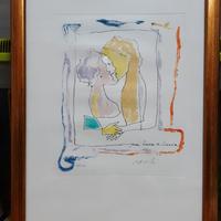 Opera litografia Ugo Attardi 