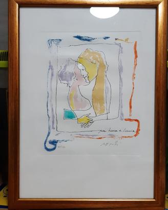 Opera litografia Ugo Attardi 