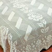 Coperta in filet beige