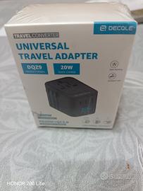 Adattatore Universale da Viaggio 2 USB-C USB-QC3.0