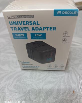 Adattatore Universale da Viaggio 2 USB-C USB-QC3.0