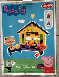 Peppa pig costruzioni school set