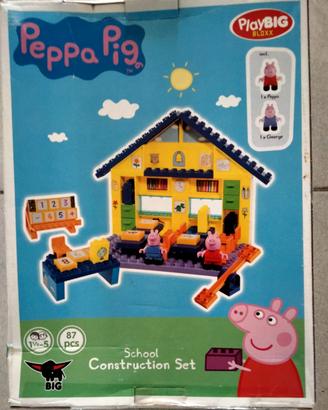 Peppa pig costruzioni school set