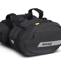 COPPIA BORSE LATERALI MOTO SHAD SL58 NERO ESPANDIB