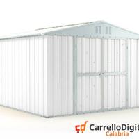 Box struttura lamiera Acciaio 327x307cm bianco