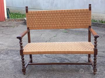 Divanetto rustico / panca a due posti