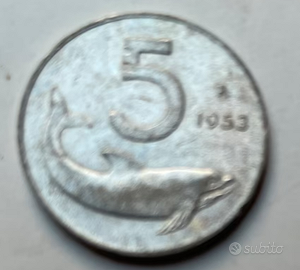 5 LIRE 1953 Italiane
