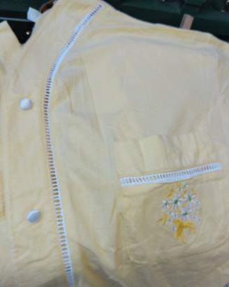 pigiama cotone 100%, giallino
