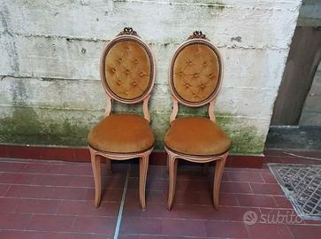 Coppia di sedie anni 70