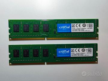 RAM Crucial DDR3 4GB mod. CT51264BD160BJ