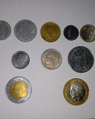 13 monete da 1 centesimo a 1000 lire