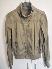 Giacca Giubbino vintage verde Alcott XL in cotone