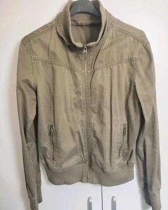 Giacca Giubbino vintage verde Alcott XL in cotone