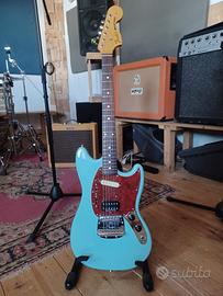 Fender Mustang Sonic Blue Signature Kurt Cobain