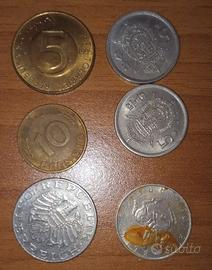Lotto misto di monete italiane e straniere vintage