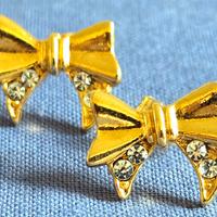 Orecchini Fiocco e Brillantini