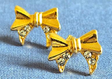 Orecchini Fiocco e Brillantini