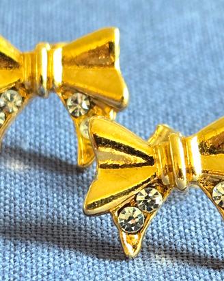 Orecchini Fiocco e Brillantini