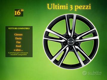 Cerchi in Lega Mak 16" per Ricambio o Scorta