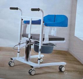 Sedia da trasferimento disabili con funzione wc