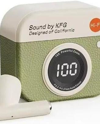 Cuffie Retro Q86, Bluetooth 5.4, VERDE