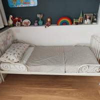 Letto + materasso bambino Ikea Minnen allungabile