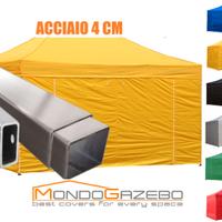 Gazebo 4cm 3x6 Professional pieghevole con pareti