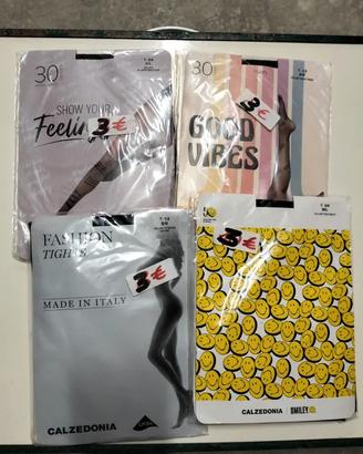Calzedonia tg 1/2 3/4 collant lingerie sexy intimo