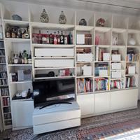Libreria legno moderna bianca