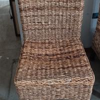 Sedie in banano più cuscini