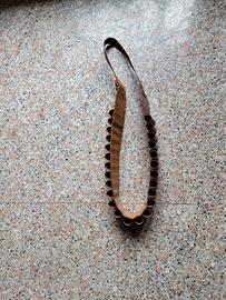 cartucciera in cuoio per 25 cartucce calibro 6