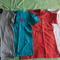 4 polo uomo L US Polo Assn, Guess e Hollister 