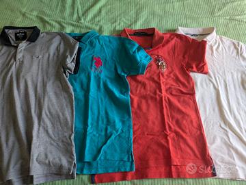 4 polo uomo L US Polo Assn, Guess e Hollister 