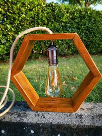 Lampada esagonale artigianale