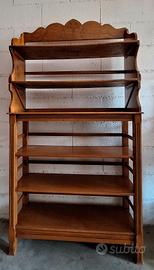 Libreria legno naturale 