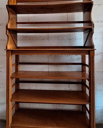 Libreria legno naturale 