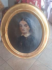 CORNICE ANTICA OVALE D'ORO 