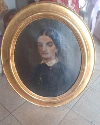 CORNICE ANTICA OVALE D'ORO 