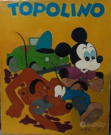 quadro in acrilico di Topolino anni 60