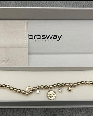 Bracciale brosway in acciaio e cristalli