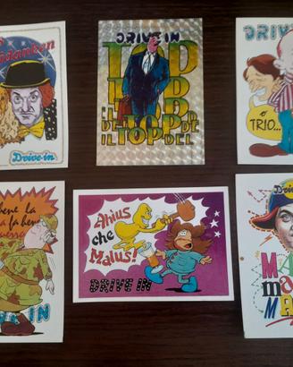 6 Rare Figurine Drive In stickers Panini 1985